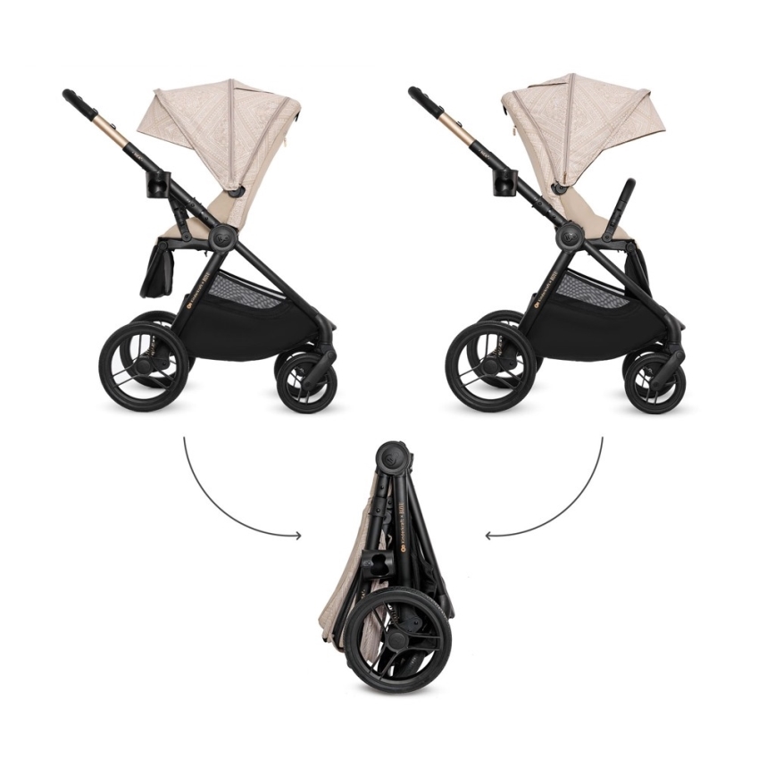 KINDERKRAFT - Passeggino combinato 2 in 1 NEA 2 Dune Whisper Bizuu