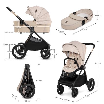 KINDERKRAFT - Passeggino combinato 2 in 1 NEA 2 Dune Whisper Bizuu