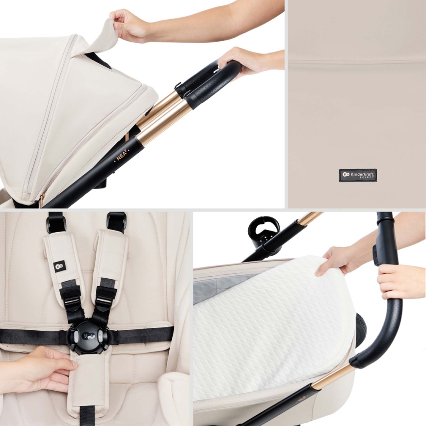 KINDERKRAFT - Passeggino combinato 2in1 NEA 2 beige