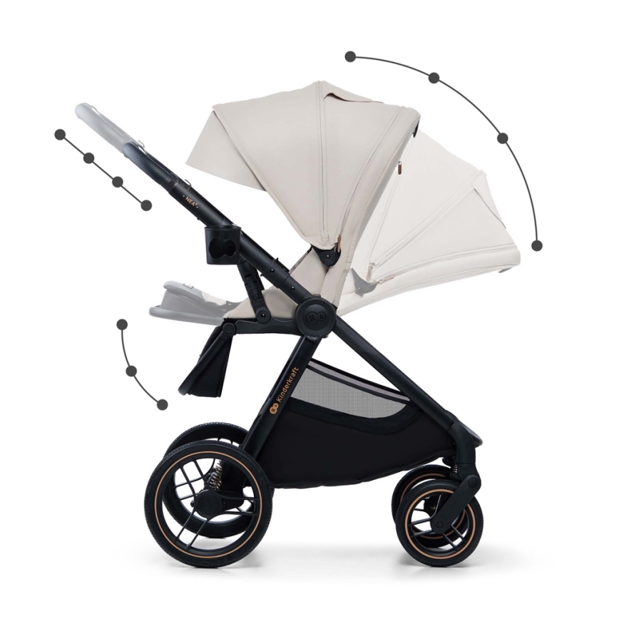 KINDERKRAFT - Passeggino combinato 2in1 NEA 2 beige