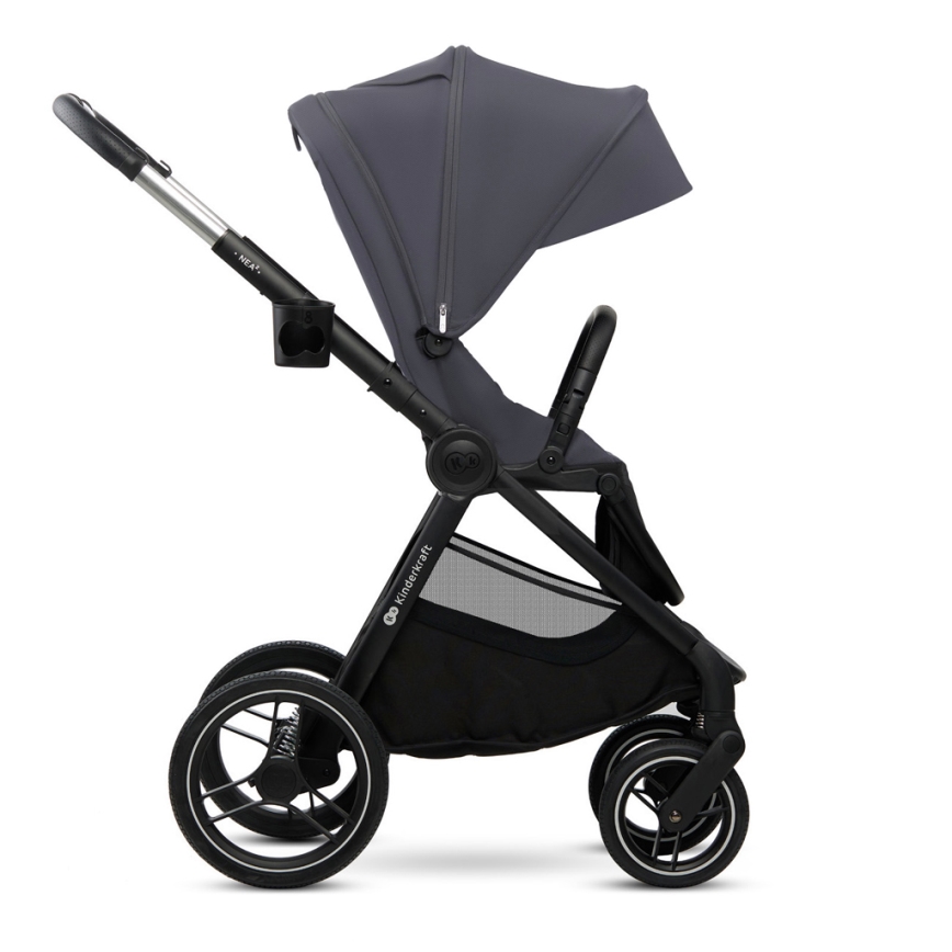 KINDERKRAFT - Passeggino combinato 2in1 NEA 2 grigio scuro