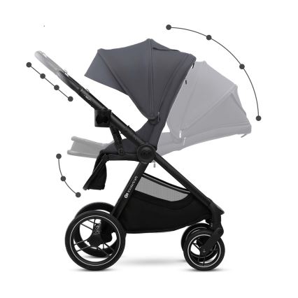KINDERKRAFT - Passeggino combinato 2in1 NEA 2 grigio scuro