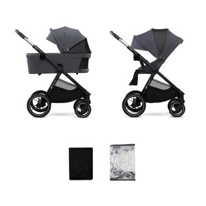 KINDERKRAFT - Passeggino combinato 2in1 NEA 2 grigio scuro