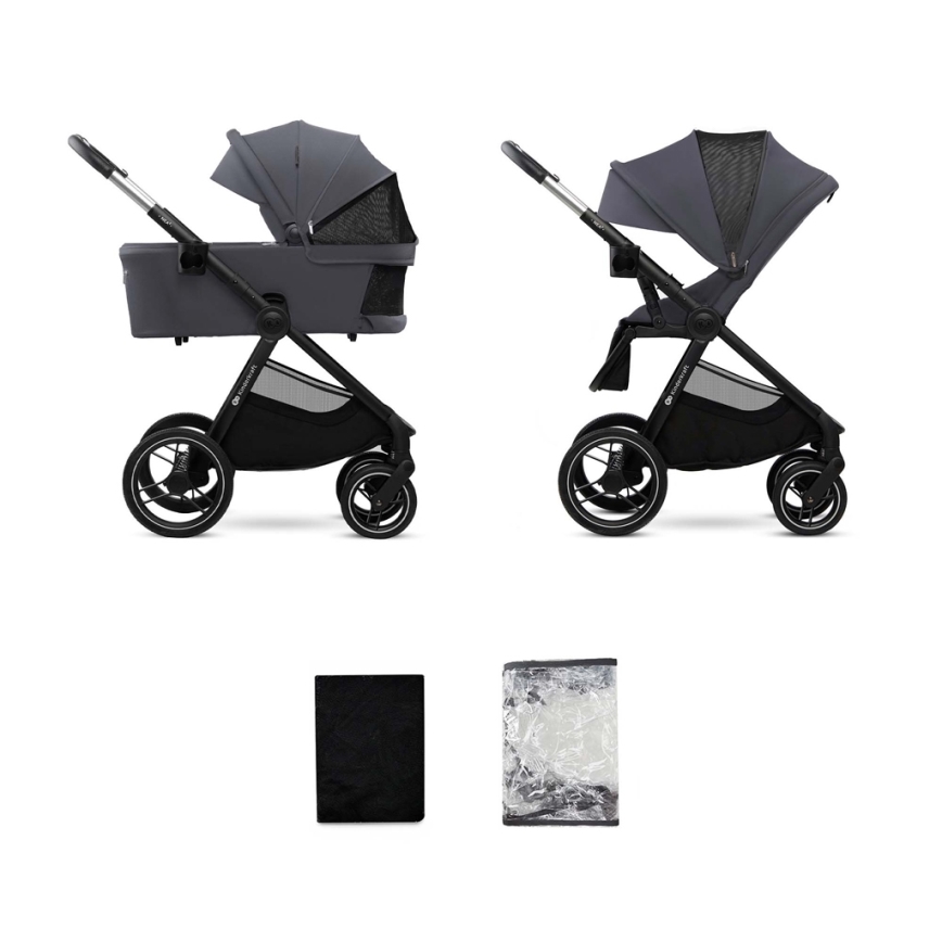 KINDERKRAFT - Passeggino combinato 2in1 NEA 2 grigio scuro