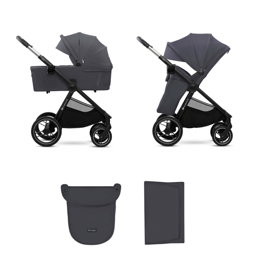 KINDERKRAFT - Passeggino combinato 2in1 NEA 2 grigio scuro