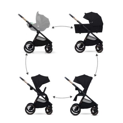KINDERKRAFT - Passeggino combinato 2in1 NEA 2 Midnight nero