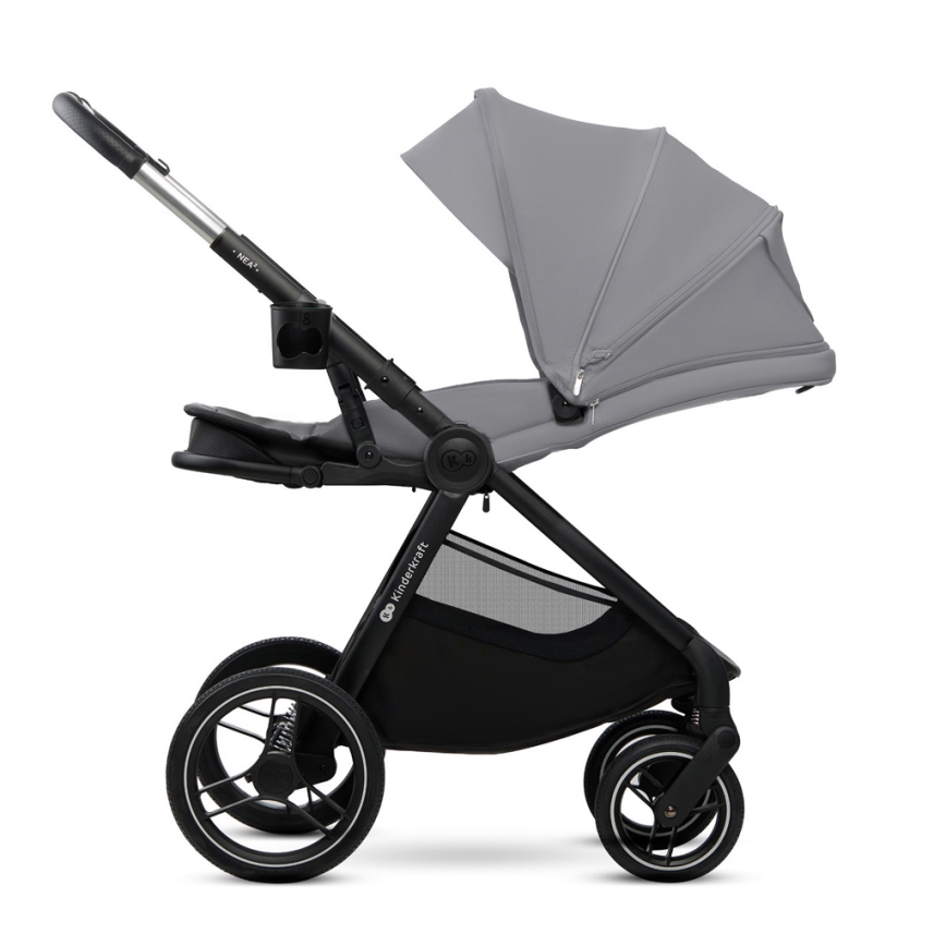KINDERKRAFT - Passeggino combinato 2in1 NEA 2 Platinum grigio