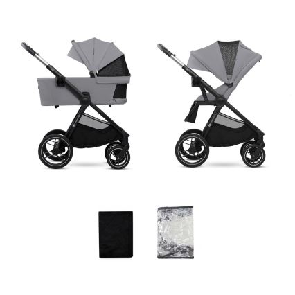 KINDERKRAFT - Passeggino combinato 2in1 NEA 2 Platinum grigio