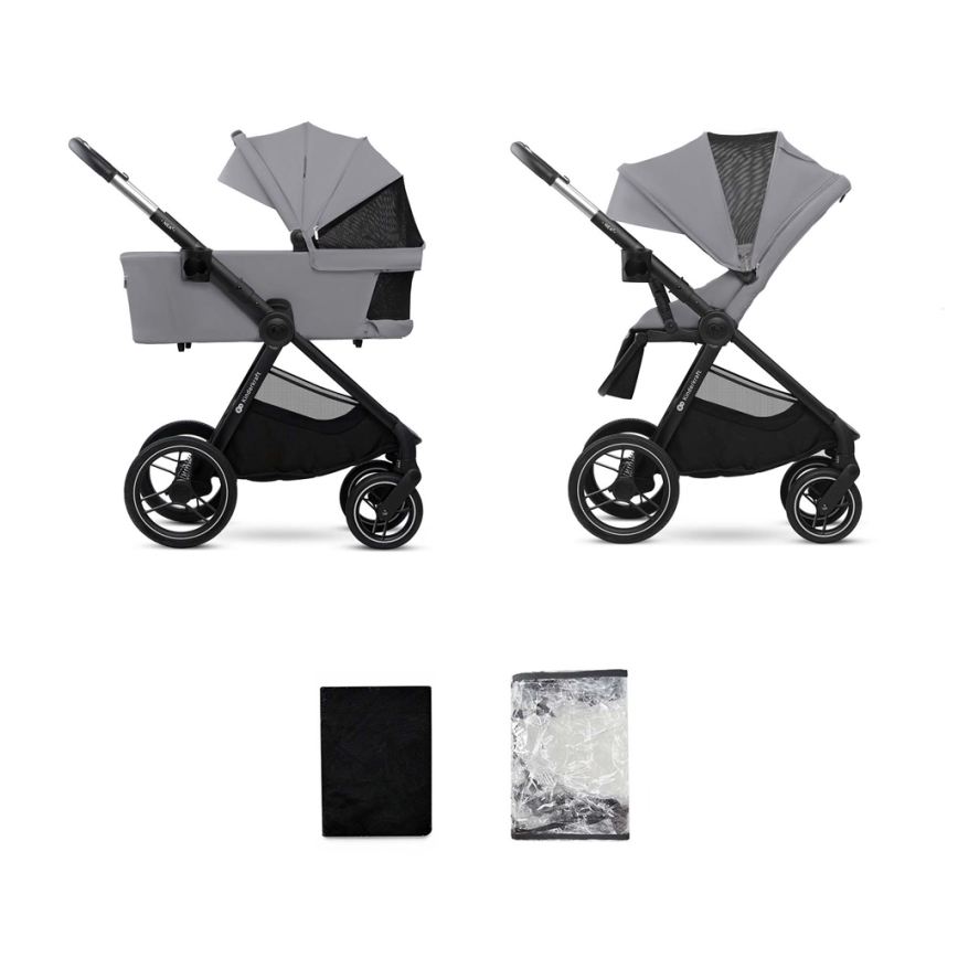KINDERKRAFT - Passeggino combinato 2in1 NEA 2 Platinum grigio