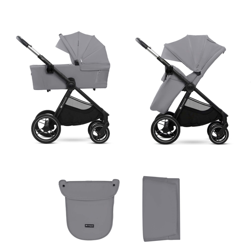 KINDERKRAFT - Passeggino combinato 2in1 NEA 2 Platinum grigio