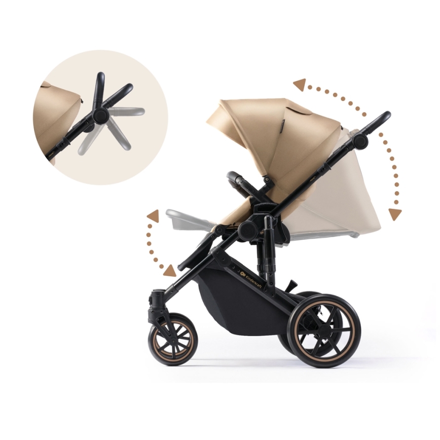 KINDERKRAFT - Passeggino combinato 2in1 PRIME 2 beige