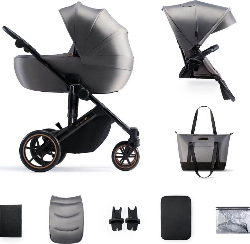 KINDERKRAFT - Passeggino combinato 2in1 PRIME 2 grigio