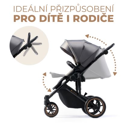 KINDERKRAFT - Passeggino combinato 2in1 PRIME 2 grigio
