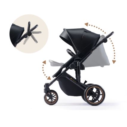 KINDERKRAFT - Passeggino combinato 2in1 PRIME 2 nero