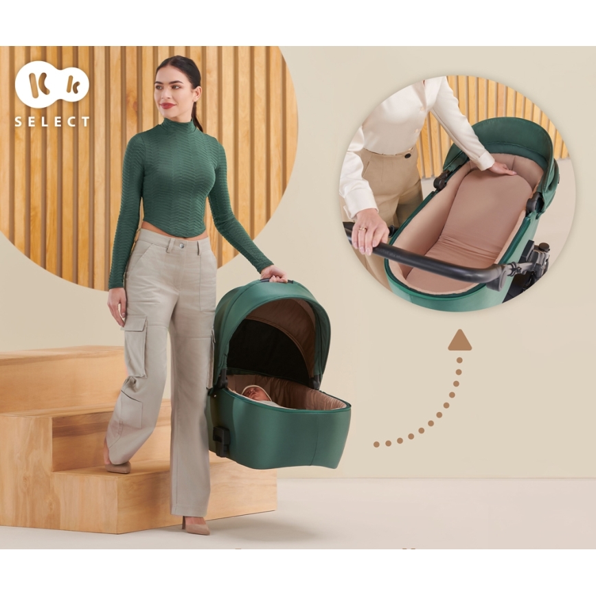 KINDERKRAFT - Passeggino combinato 2in1 PRIME 2 verde