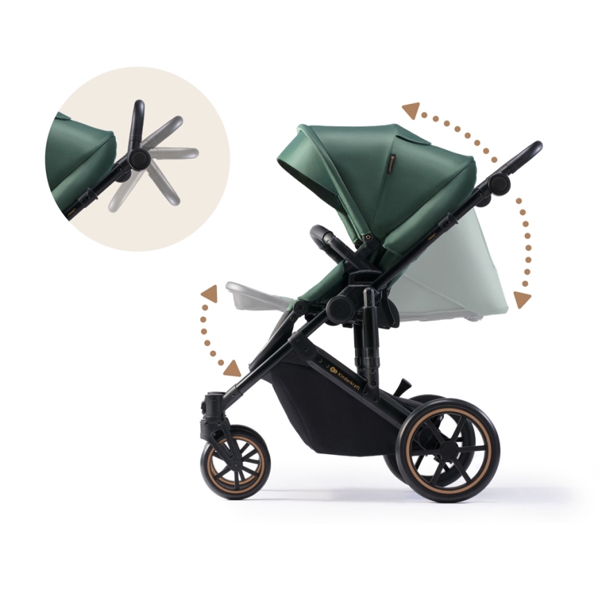 KINDERKRAFT - Passeggino combinato 2in1 PRIME 2 verde