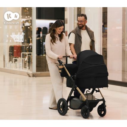 KINDERKRAFT - Passeggino combinato 3 in 1 MOOV 2 XL Air Grey