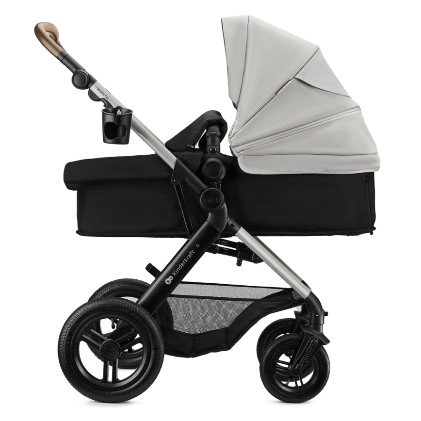 KINDERKRAFT - Passeggino combinato 3 in 1 MOOV 2 XL Air Grey