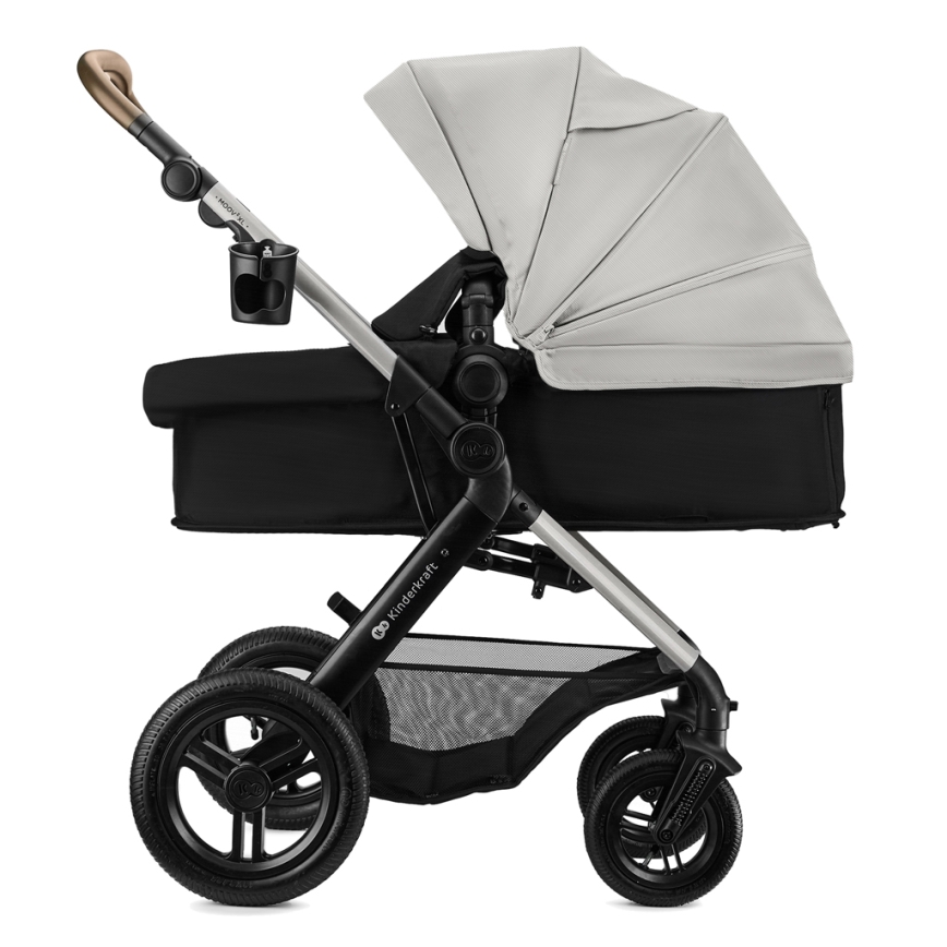 KINDERKRAFT - Passeggino combinato 3 in 1 MOOV 2 XL Air Grey