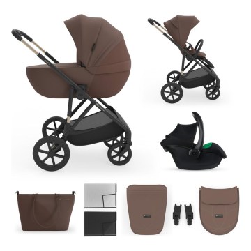 KINDERKRAFT - Passeggino combinato 3 in 1 PRIME 3 Velvet Mocca
