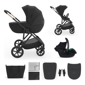KINDERKRAFT - Passeggino combinato 3 in 1 PRIME 3 Venezian Nero