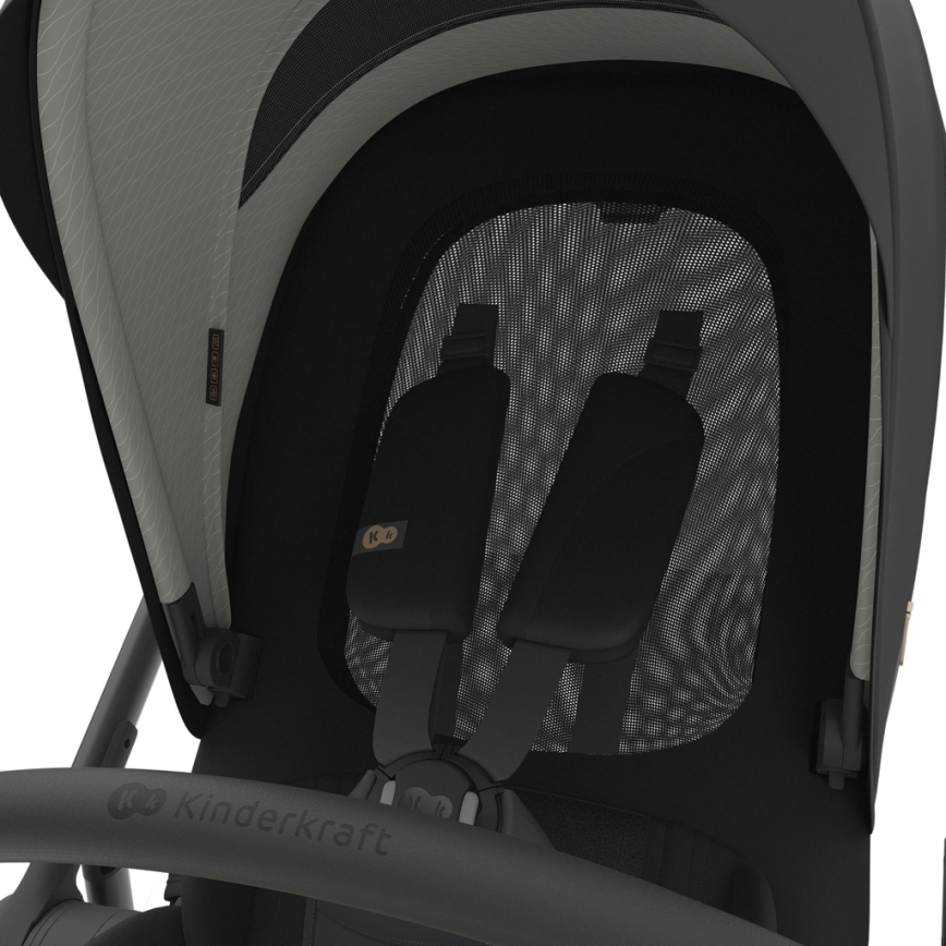 KINDERKRAFT - Passeggino combinato 3 in 1 PRIME 3 Venezian Nero