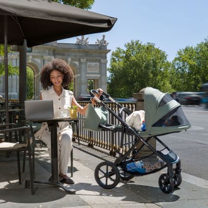 KINDERKRAFT - Passeggino combinato 3 in 1 PRIME 3 Verde scuro