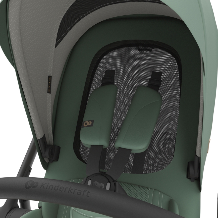 KINDERKRAFT - Passeggino combinato 3 in 1 PRIME 3 Verde scuro