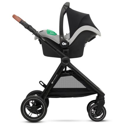 KINDERKRAFT - Passeggino combinato 3in1 ESME Moonlight grigio + seggiolino auto MINK PRO