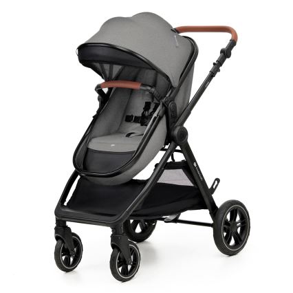 KINDERKRAFT - Passeggino combinato 3in1 ESME Moonlight grigio + seggiolino auto MINK PRO