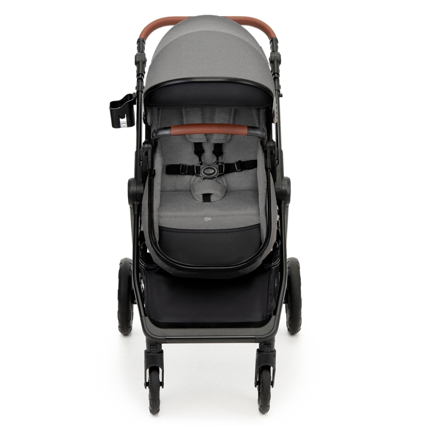 KINDERKRAFT - Passeggino combinato 3in1 ESME Moonlight grigio + seggiolino auto MINK PRO