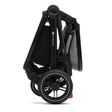 KINDERKRAFT - Passeggino combinato 3in1 ESME Moonlight grigio + seggiolino auto MINK PRO