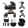 KINDERKRAFT - Passeggino combinato 3in1 ESME Pure nero + seggiolino auto MINK PRO