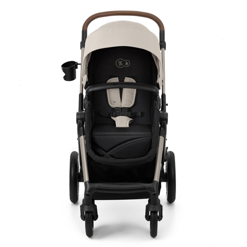 KINDERKRAFT - Passeggino combinato 3in1 MOOV 2 AIR Moonlight grigio + seggiolino auto MINK PRO