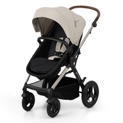 KINDERKRAFT - Passeggino combinato 3in1 MOOV 2 AIR Moonlight grigio + seggiolino auto MINK PRO