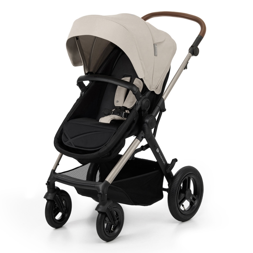 KINDERKRAFT - Passeggino combinato 3in1 MOOV 2 AIR Moonlight grigio + seggiolino auto MINK PRO