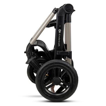 KINDERKRAFT - Passeggino combinato 3in1 MOOV 2 AIR Moonlight grigio + seggiolino auto MINK PRO