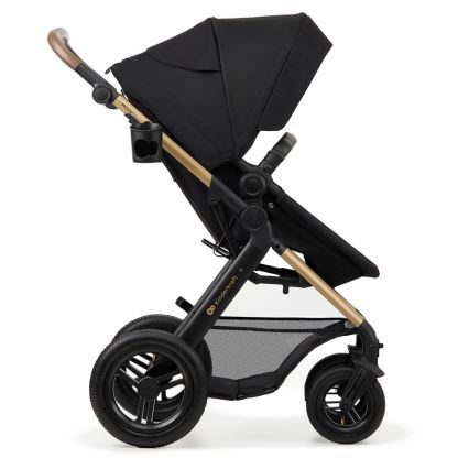 KINDERKRAFT - Passeggino combinato 3in1 MOOV 2 AIR Pure nero + seggiolino auto MINK PRO