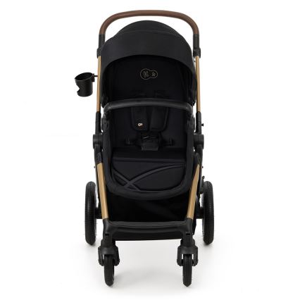 KINDERKRAFT - Passeggino combinato 3in1 MOOV 2 AIR Pure nero + seggiolino auto MINK PRO