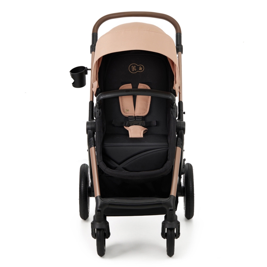 KINDERKRAFT - Passeggino combinato 3in1 MOOV 2 AIR Sand beige + seggiolino auto MINK PRO