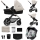 KINDERKRAFT - Passeggino combinato 3in1 MOOV 2 Moonlight grigio + seggiolino auto MINK PRO