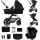 KINDERKRAFT - Passeggino combinato 3in1 MOOV 2 Pure nero + seggiolino auto MINK PRO