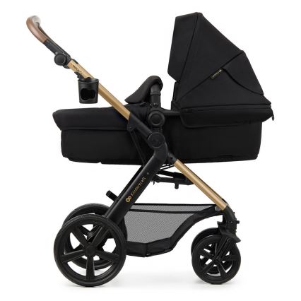 KINDERKRAFT - Passeggino combinato 3in1 MOOV 2 Pure nero + seggiolino auto MINK PRO
