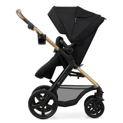 KINDERKRAFT - Passeggino combinato 3in1 MOOV 2 Pure nero + seggiolino auto MINK PRO