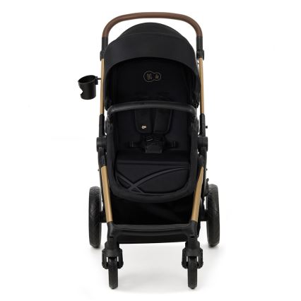 KINDERKRAFT - Passeggino combinato 3in1 MOOV 2 Pure nero + seggiolino auto MINK PRO