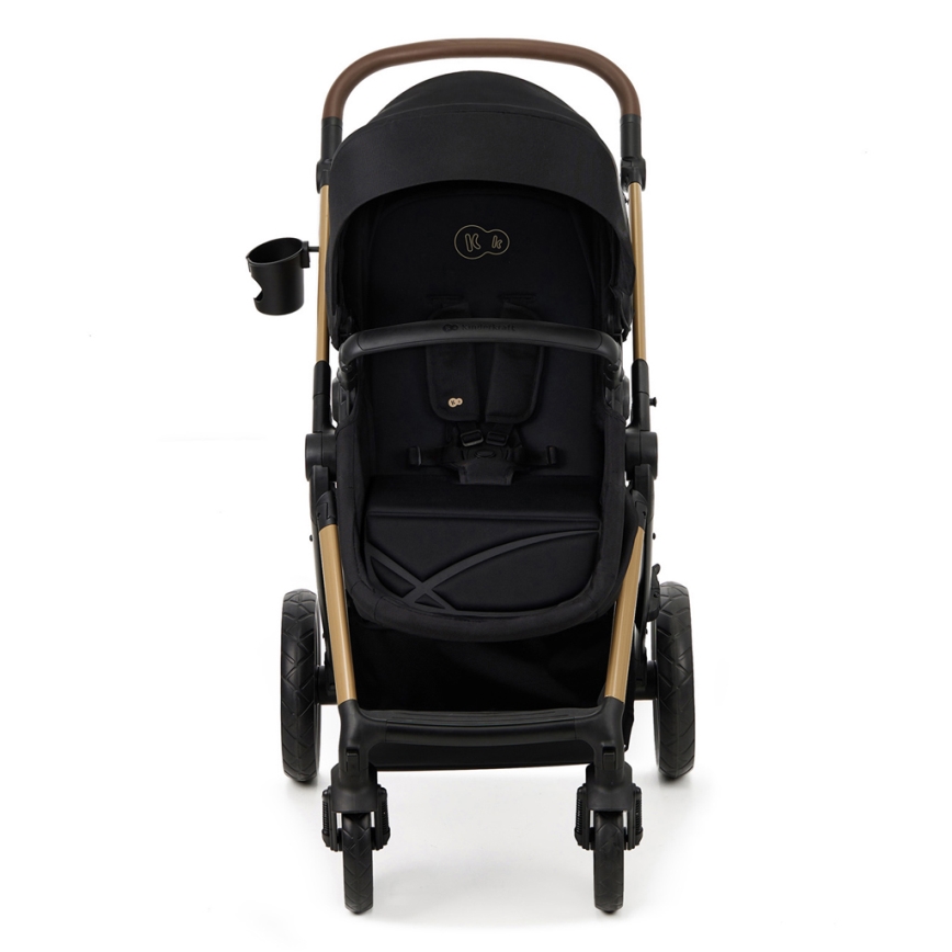KINDERKRAFT - Passeggino combinato 3in1 MOOV 2 Pure nero + seggiolino auto MINK PRO