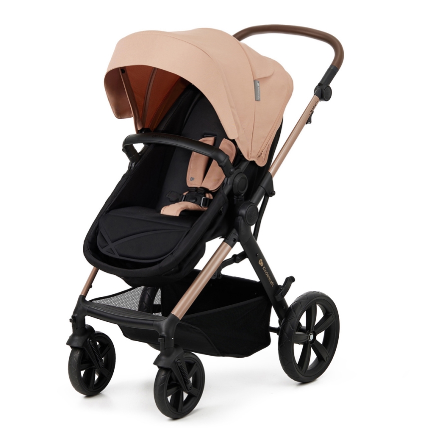 KINDERKRAFT - Passeggino combinato 3in1 MOOV 2 Sand beige + seggiolino auto MINK PRO