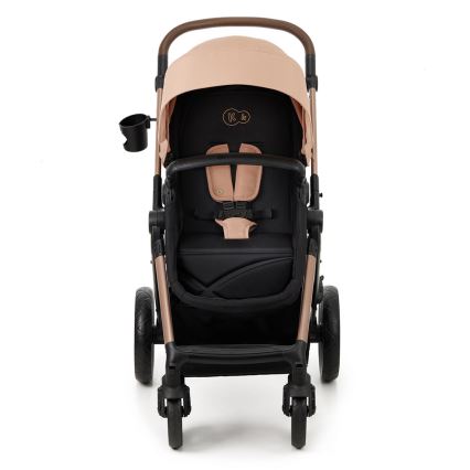 KINDERKRAFT - Passeggino combinato 3in1 MOOV 2 Sand beige + seggiolino auto MINK PRO