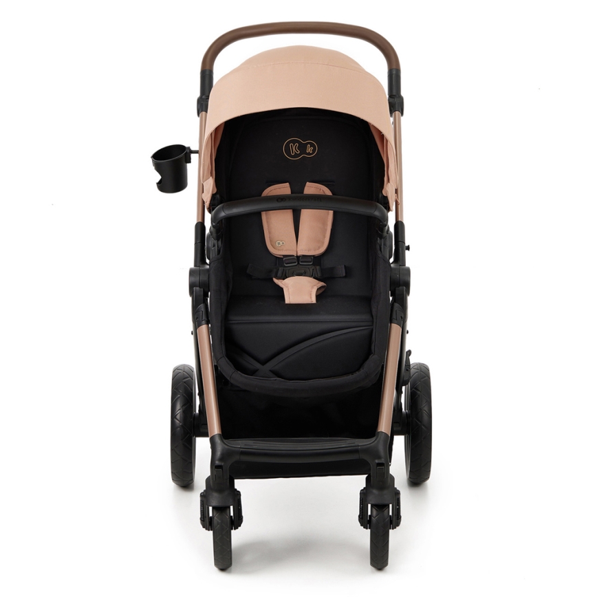 KINDERKRAFT - Passeggino combinato 3in1 MOOV 2 Sand beige + seggiolino auto MINK PRO