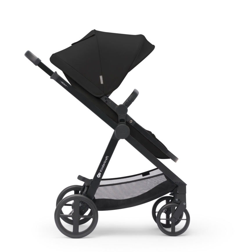 KINDERKRAFT - Passeggino combinato 3in1 NEWLY Classico nero  + seggiolino auto MINK PRO